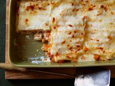 Make Food Network Magazine's Roasted Butternut Squash Lasagna, a hearty pasta bake featuring seasonal vegetables and rich cheeses, for a Meatless Monday dinner.