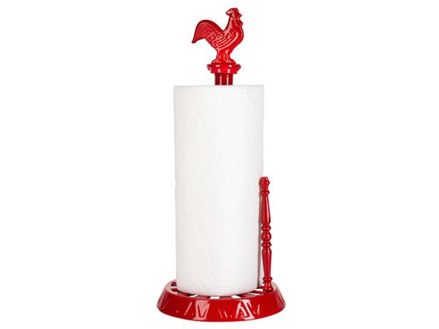 red rooster towel holder