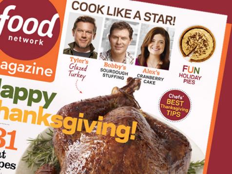 Food Network Magazine: November 2013 Recipe Index