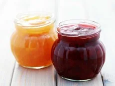 strawberry and peach jam