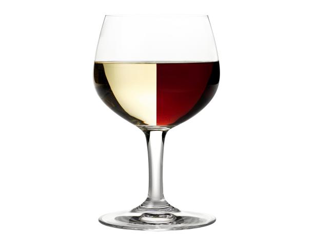 red and white wine