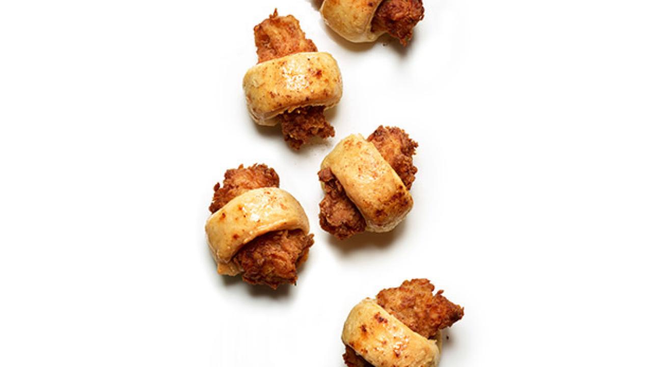 Biscuit-Wrapped Fried Chicken
