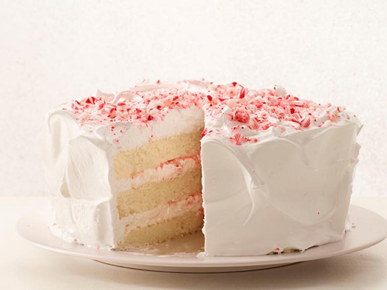 Peppermint Layer Cake with Candy Cane Frosting Recipe Food Network