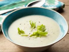 For a warm bowl of creamy comfort, try Robert Irvine's Potato Leek Soup recipe from Dinner: Impossible on Food Network.