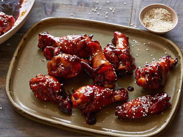 Sticky Honey Soy Chicken Wings Recipe Tyler Florence Food Network