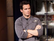 Antonio Sabata Jr. competes in a special Celebrity competition for the Holidays as seen on Food Network's Chopped, Season 17.