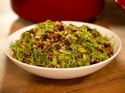 Brussels Sprouts with Pecans and Cranberries