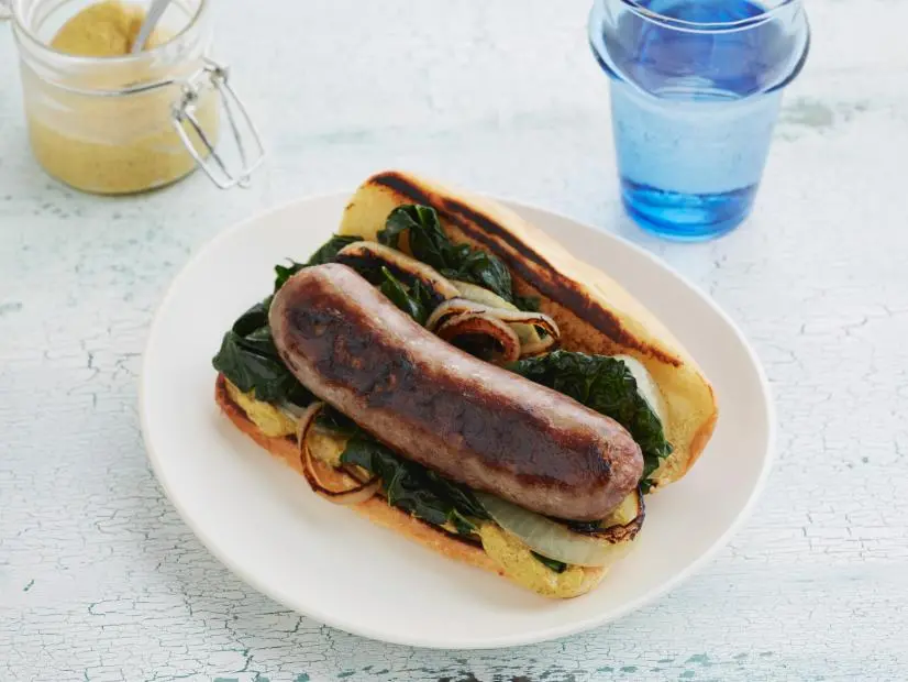 "My Recipe Box"
FNK Recipe: Food Network Kitchen's Brats 'n Greens