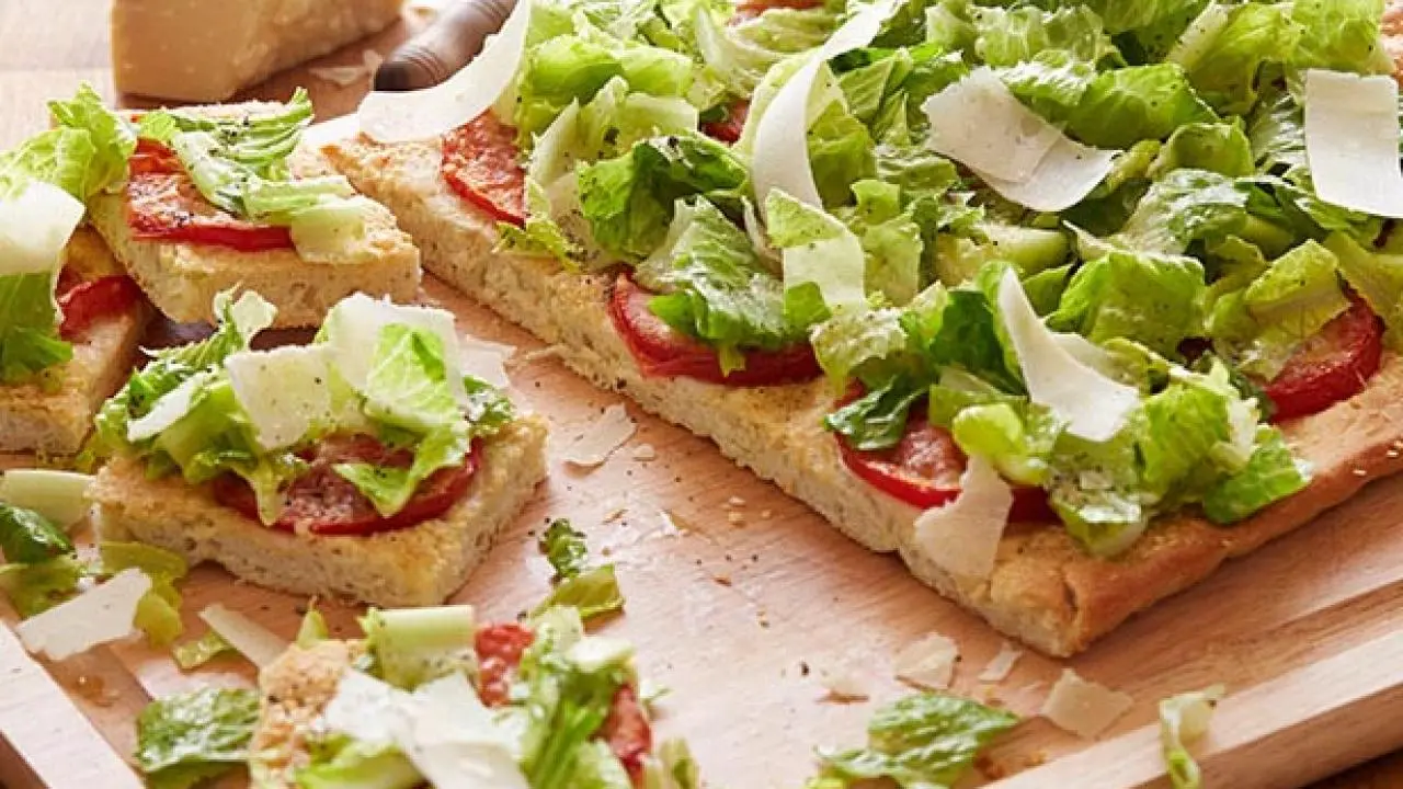 Caesar Salad Pizza