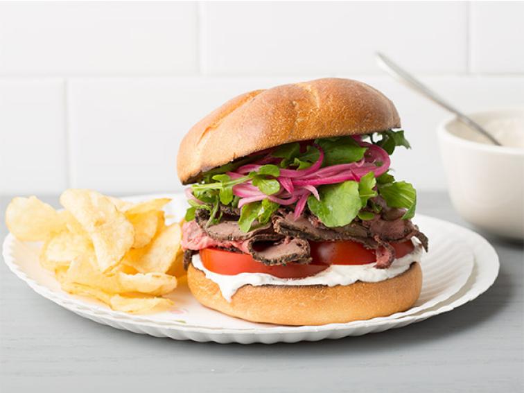 Roast Beef Sandwiches Recipe Food Network Kitchen Food Network 1386172252795