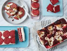 Inspired by this beloved flavor, the chefs in our Food Network Kitchen came up with five all-new red velvet recipes that are perfect for Valentine’s Day — or any day, really.