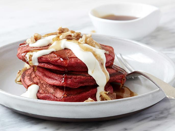 Red Velvet Pancakes Recipe Food Network Kitchen Food Network