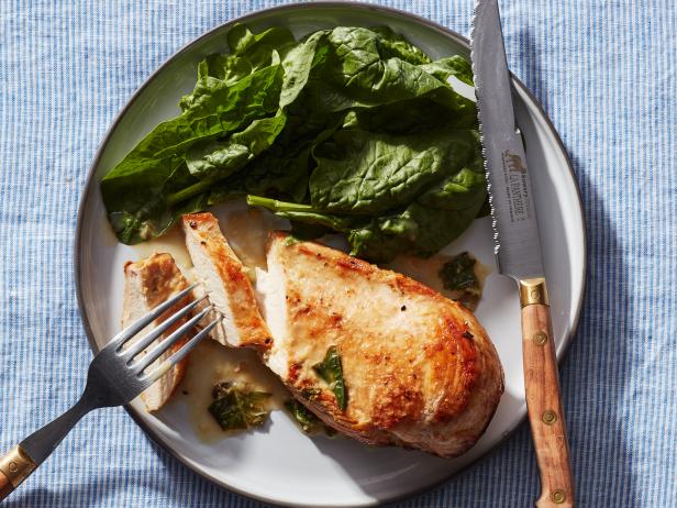 Food Network Kitchen’s Sauteed Chicken Breasts with Fresh Herbs and Ginger, as seen on Food Network.