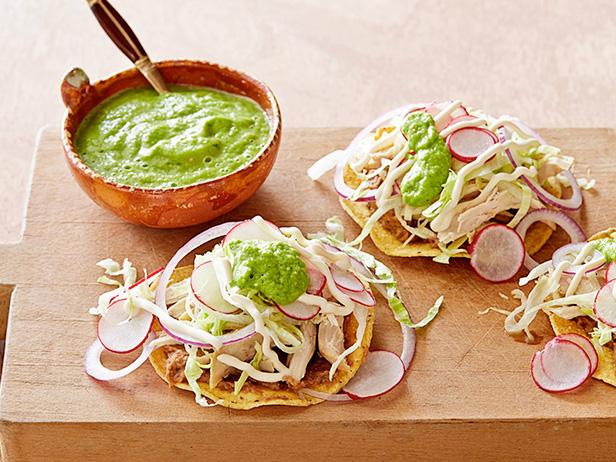 Chicken Tostadas Recipe  Marcela Valladolid  Food Network