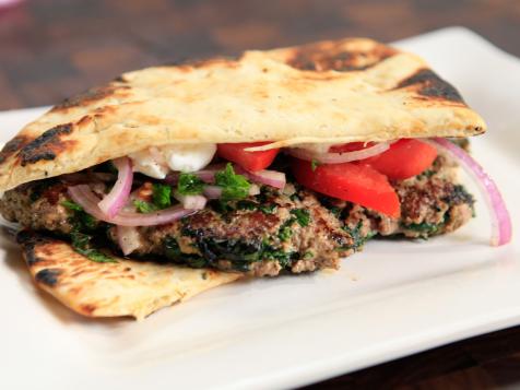 Crispy Curry Cutlet Sandwiches on Naan Bread