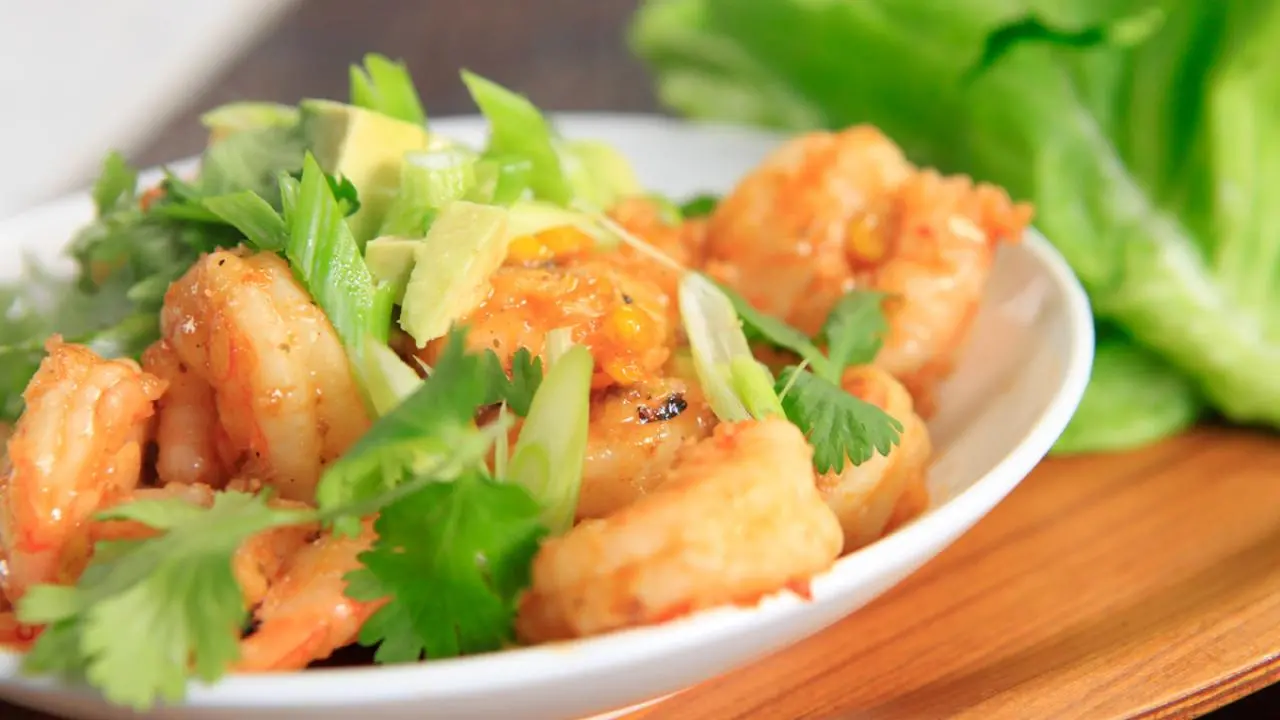 Spicy Shrimp Lettuce Tacos