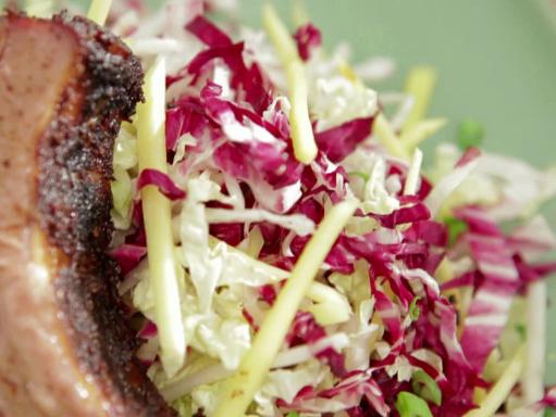 Radicchio-Green Mango Slaw Recipe | Bobby Flay | Food Network