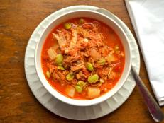 Brunswick stew, a thick, substantial stew of meat and vegetables, fits the bill of down-home comfort.