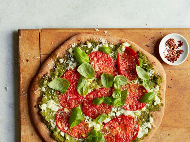 Broccoli Pesto Pizza Recipe Ellie Krieger Food Network