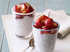 Giada De Laurentiis' Chia Seed Pudding is the perfect make-ahead option for busy mornings. Sweeten up the Greek yogurt and almond milk base with a touch of maple syrup and vanilla extract and top with fruit and nuts for a healthy, balanced breakfast.