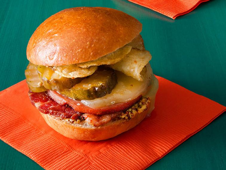 Fried Mortadella and Salami Sliders Recipe Jeff Mauro Food Network