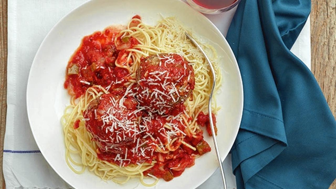 Mega-Meatballs and Spaghetti
