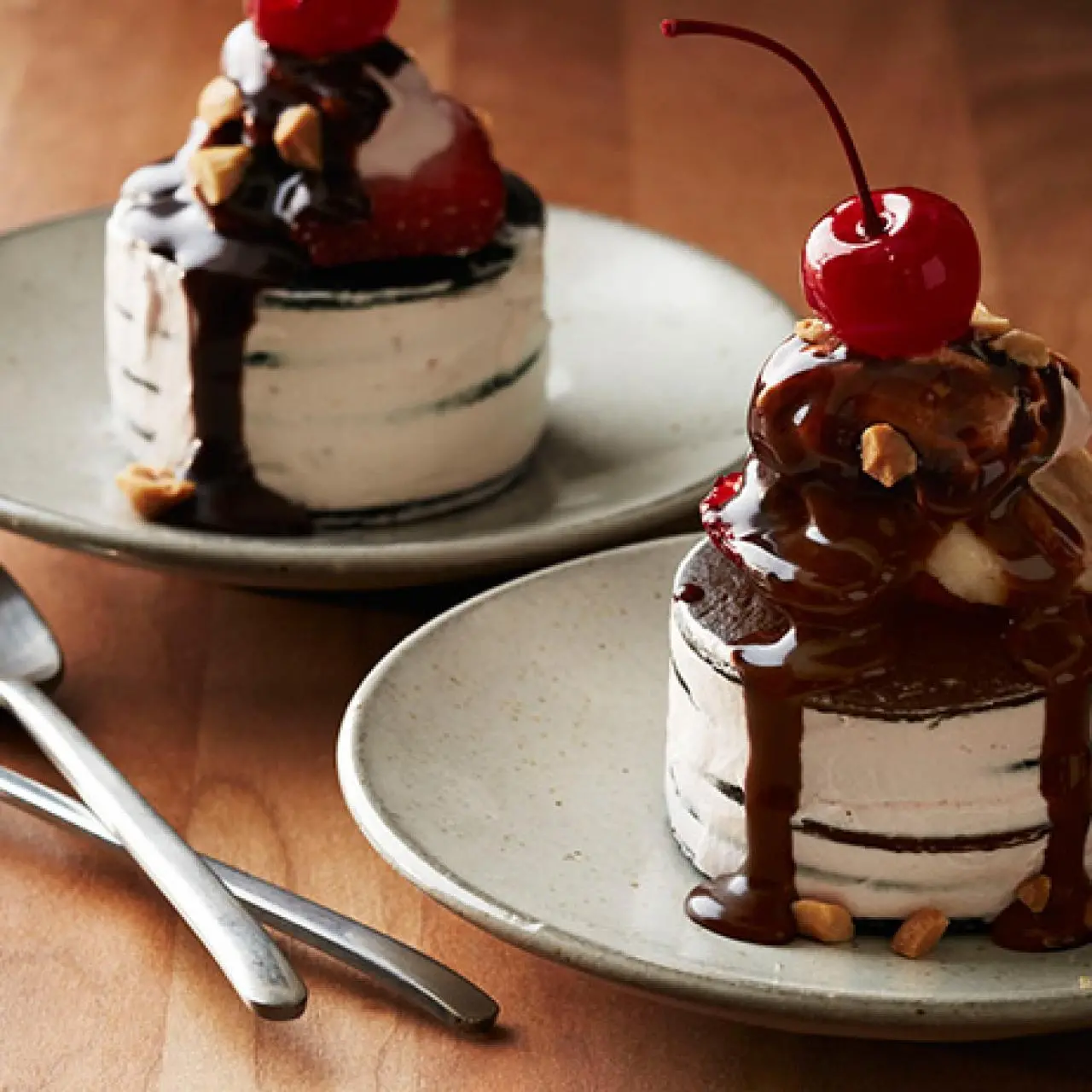 Mini Banana Split Icebox Cakes Recipe | Kelsey Nixon | Food Network
