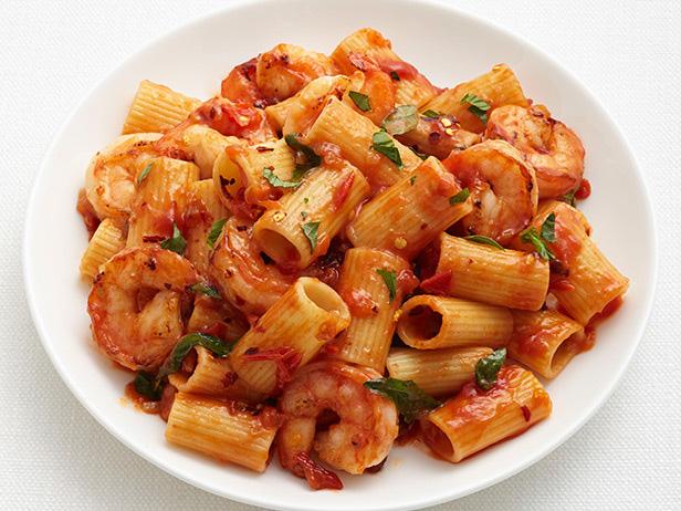 Rigatoni with Spicy Shrimp Recipe  Food Network Kitchen 