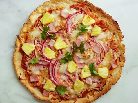 Gluten-Free Pineapple and Ham Pizza
