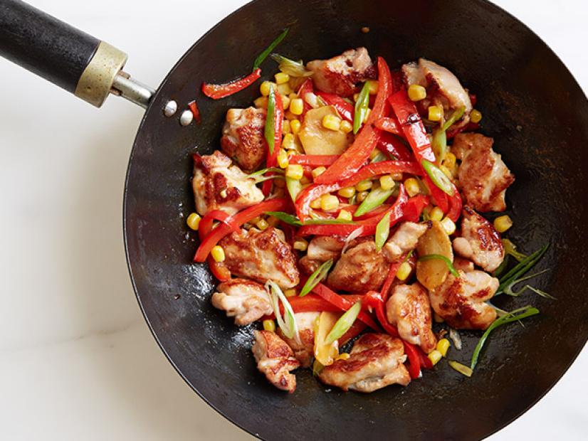 Chicken, Pepper and Corn Stir-Fry Recipe | Food Network ...