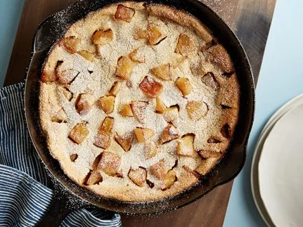 Whole-Grain Caramel Apple Oven Pancake