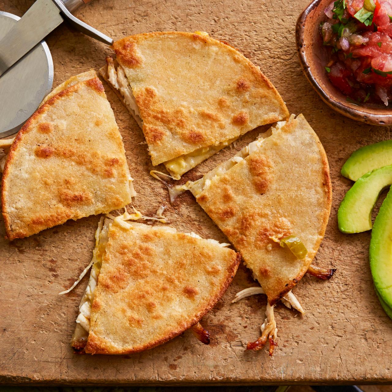 Ree Drummond's Chicken Chili Sheet Pan Quesadilla