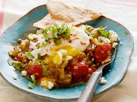 Poached Eggs in Tomatillo Sauce