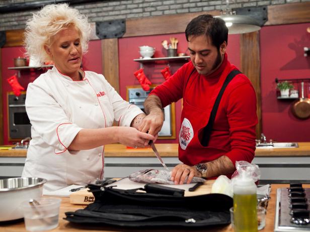 Chef Anne Burrell and Aadip Desai