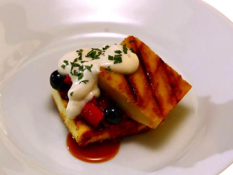 Grilled Pound Cake with Drunken Berries and Syllabub