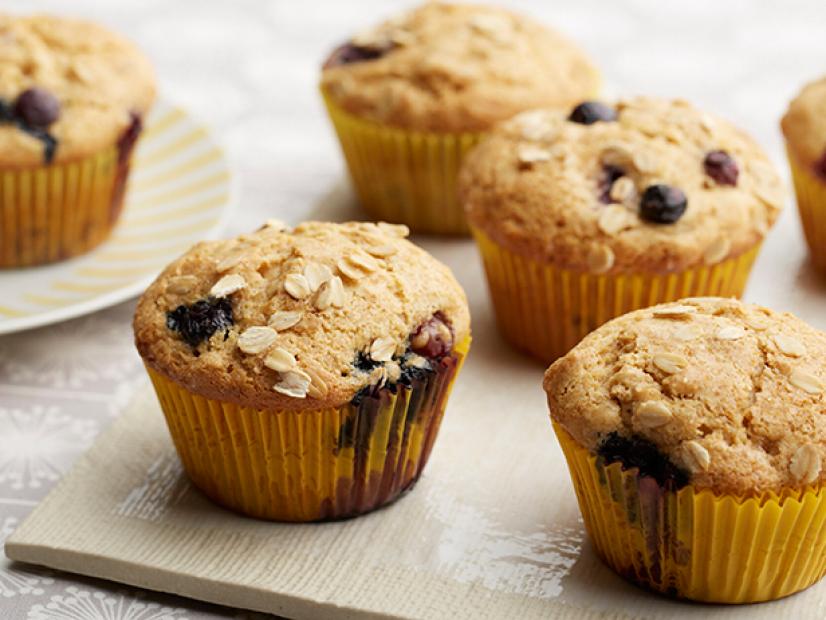 Food Network's Blueberry Whole Wheat Muffins