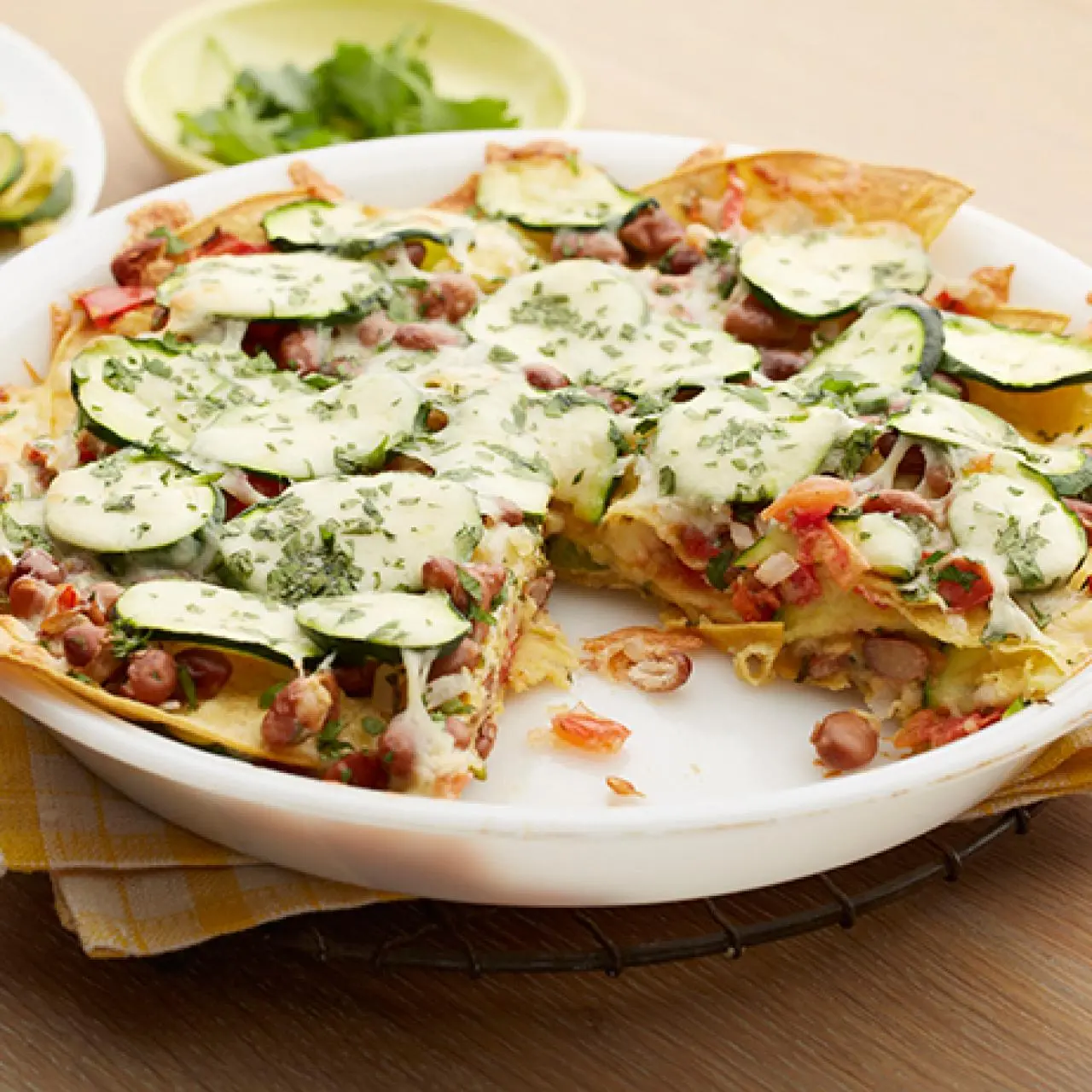 Cheesy Zucchini Tortilla Casserole-image