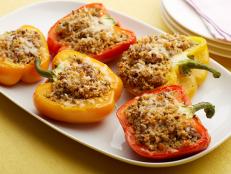 Stuff couscous and beef into sweet bell peppers for a nutritious protein-packed meal. The bold colors of the antioxidant-packed bell peppers aren't just for decoration-the more bright colors you can pile onto your plate, the healthier your meal will be.