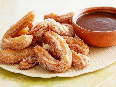 Cinnamon Churros with Mexican Chocolate Dipping Sauce
