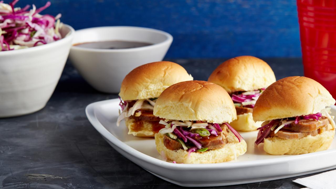 Sweet and Sour Pork Sliders