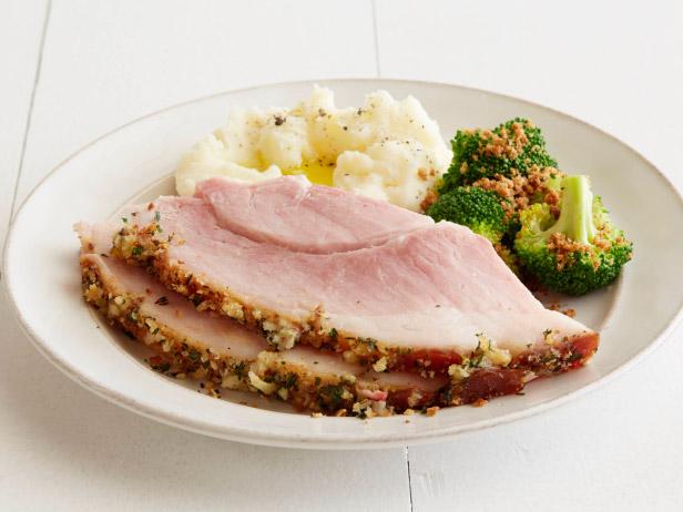 Double Mustard and Herb Crusted Ham_image