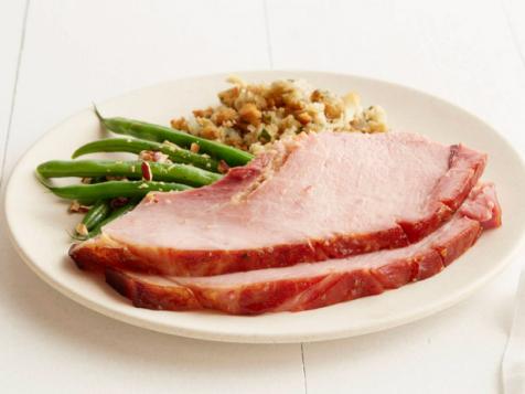 Peach Ginger Glazed Ham