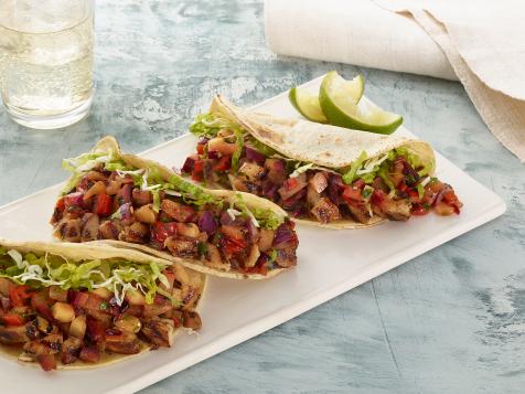 Grilled Chicken and Fruit Tacos
