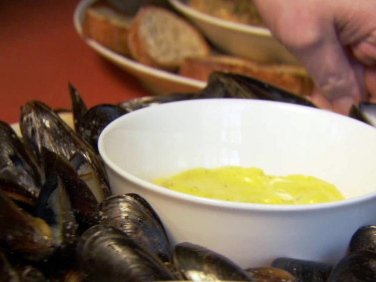 Mussels with Saffron Mayonnaise Recipe Ina Garten Food Network