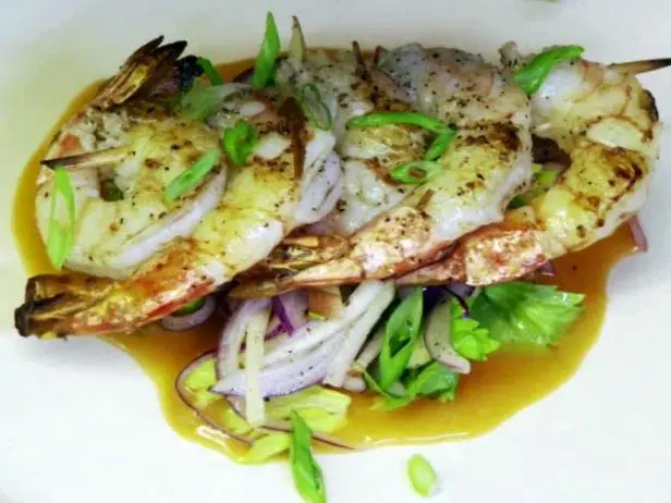 Sauteed Shrimp, Spicy BBQ, Apple Slaw Recipe | Robert Irvine
