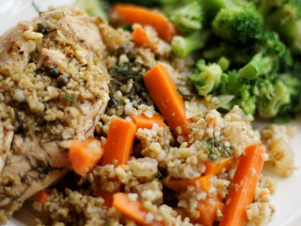 chicken and freekeh