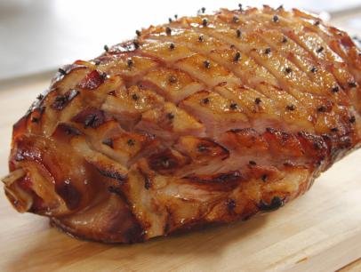 Host Ree Drummond's glorious Baked Glazed Ham, as seen on Food Network's The Pioneer Woman.