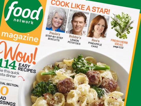 Food Network Magazine: April 2013 Recipe Index