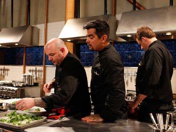 Chefs Chris Santos, Aaron Sanchez and Marc Murphy