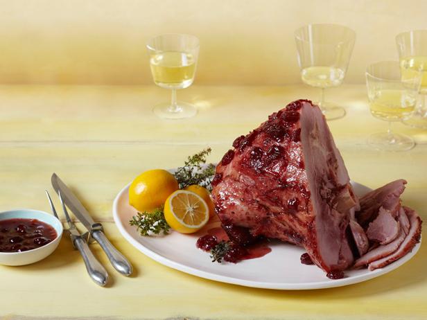 Baked Ham With Spiced Cherry Glaze_image